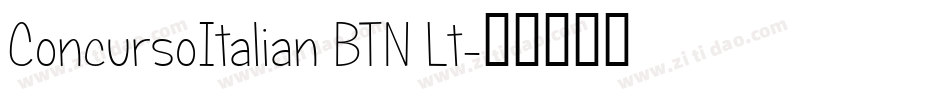 ConcursoItalian BTN Lt字体转换